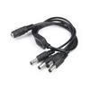 Heyiarbeit DC Power Adapter Splitter Cable 1 Female to 4 Male 5.5mm x 2.1mm DC Power Cable for CCTV Security Cameras LED Light Strip Black Tone 1Pcs view 1