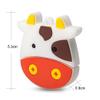 USB Flash Drive 32GB Cute Cow Pattern USB Drive Thumb Drives USB 2.0 Memory Stick for External Data Storage, White Red view 2