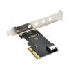 chenyang PCIe 4.0 X4 to Slimline SAS SFF-8654 Adapter with 120mm Bracket for U.2 SFF-8639 NVME PCIe SSD view 1