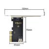 chenyang PCIe 4.0 X4 to Slimline SAS SFF-8654 Adapter with 120mm Bracket for U.2 SFF-8639 NVME PCIe SSD view 3