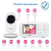 VTech VM320 Baby Monitor, 2.4" Screen with Fixed Camera, Night Vision, Soothing Sounds, 2-Way Talk, Secured Transmission, Secure Transmission No WiFi view 2
