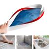 AWERQ Collapsible Shower Water Guard, Collapsible Threshold Water Dam,Water Dam Barrier Shower Threshold, Water Stopper Retention System Dry and Wet Separation for Bathroom Kitchen, White view 1