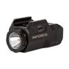 Inforce WILD1 Pistol Mounted Light 500 Lumens White Light, Black Body view 2