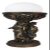 Ebros Sacred Lunar Moon Cycle Triple Goddess Maiden Mother Crone Triune Oracle Sculptural Desktop Table Ball Globe Lamp Triology of Feminism Dianic Wiccan Cosmic Trinity Home Lighting Accent view 1