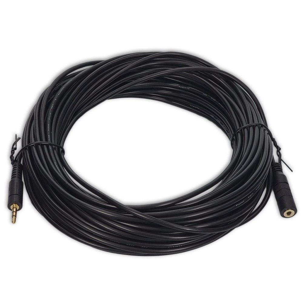 NetSellsIt 25 Foot Remote Extension Cable for LANC, DVX and Control-L Cameras and Camcorders from Canon, Sony, JVC, Panasonic