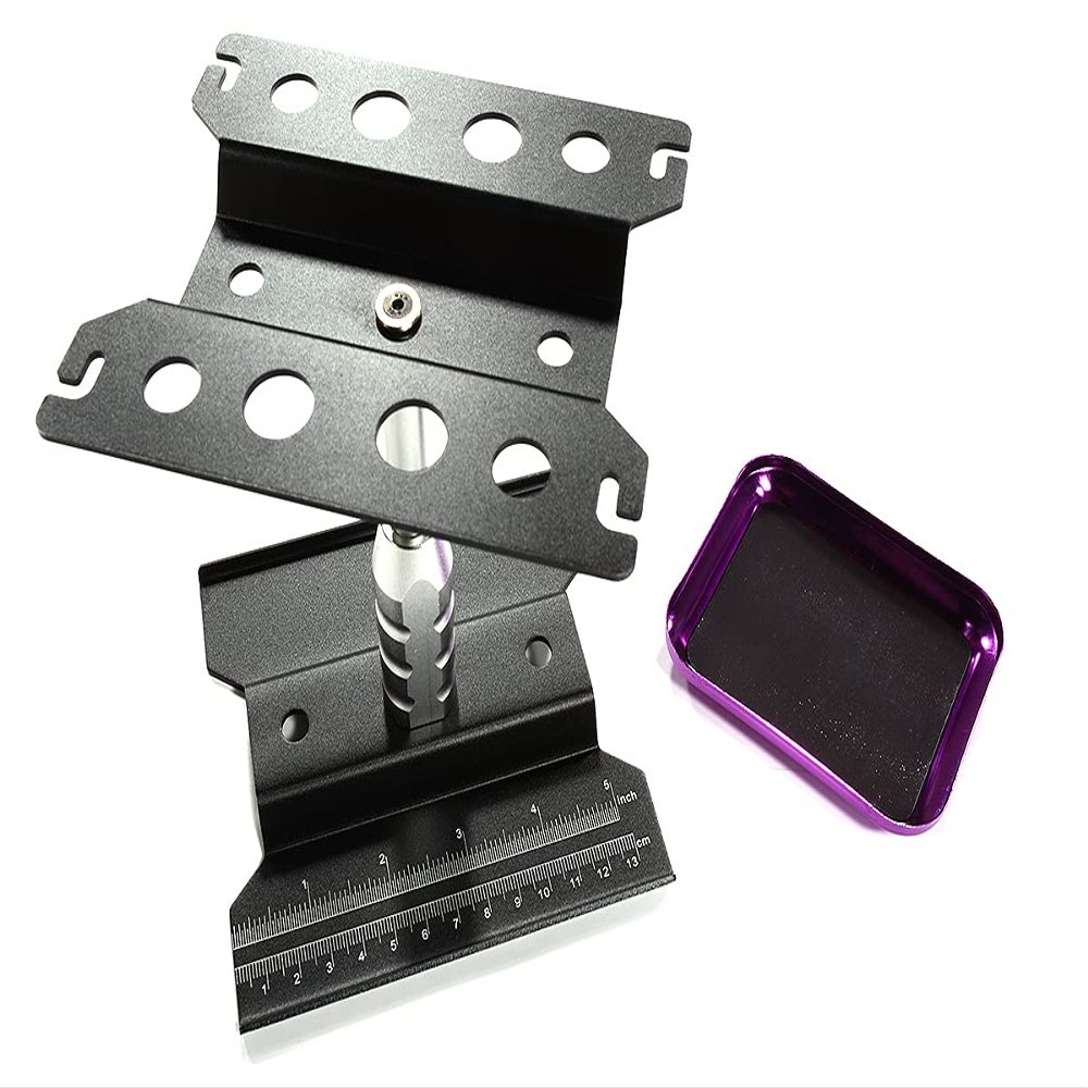 Integy Universal Car Stand Workstation (140x120x145mm) w/Magnetic Parts Storage Tray