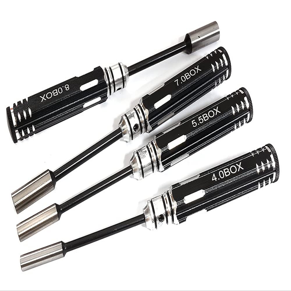 Integy Metric Size Hex Nut Driver Set 4pcs (4, 5.5, 7 & 8mm)