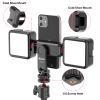ULANZI ST-06S Phone Tripod Mount, Universal Smartphone Mount Adapter with 2 Cold Shoe, 360 Rotates Adjustable Cell Phone Clip Clamp Holder, Compatible with iPhone 17/16/15, Samsung Galaxy Cell Phones view 3