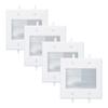 Kebulldola 2 Gang Brush Wall Plate, White 2-Gang Wall Plate with Low Voltage Mounting Bracket for Cable Pass Through (Pack of 4) view 1