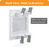 Kebulldola 2 Gang Brush Wall Plate, White 2-Gang Wall Plate with Low Voltage Mounting Bracket for Cable Pass Through (Pack of 4) view 4