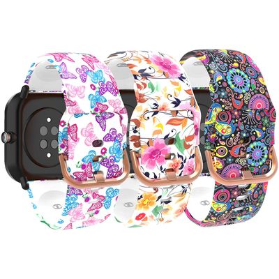 ECSEM Wristbands Compatible with feifuns P36 P22 Smart Watch Band Soft Silicone Bands Quick Release Replacement Bracelet Smartwatch Accessory Sport Strap for Women Men 3PACKS#B