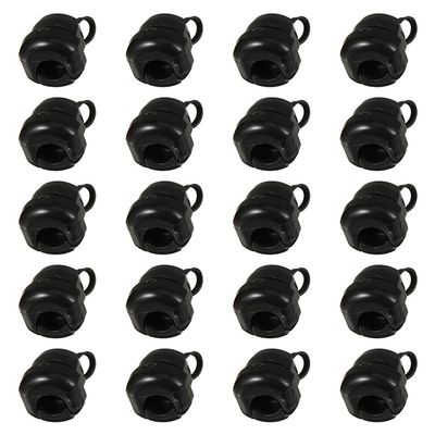 25pcs Power Cord Buckle Light Fixture Mounting Bracket Household Christmas Tree Window Clings Dowel Centers Electrical Wire Connectors Cord Grips Nylon Thread Cable Lock