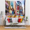 Loccor 9x6ft Fabric City Theme Backdrop New York Night Taxi Street Times Square Photography Travel Scape Photo Booth Wedding Birthday Graduation Nature Party Poster Banner Studio Video Background view 2