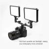 Camera Flash Bracket Holder Stand, Dual Hot Shoe Speedlight Stand, Umbrella Holder Light Stand Bracket for Camera Flashlight view 3