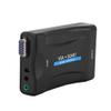 VGA to Scart Converter, VGA to SCART Video Audio Adapter with VGA Cable, Remote Control, for NTSC, PAL, SECAM Standard TV Formats Input view 1