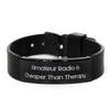 Cool Amateur Radio Gifts, Amateur Radio is Cheaper Than Therapy, Special Holiday Black Shark Mesh Bracelet Gifts for Friends view 1