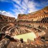 Loccor 9x6ft Fabric Rome Colosseum Italy Backdrop Ancient Roman Coliseum Interior Europe Landmark Photography Background Italian Birthday Party Decorations Travel Pictures Banner Bedroom Tapestry view 1