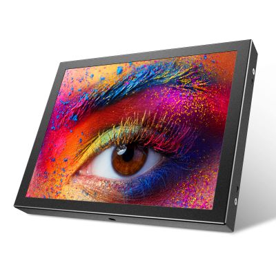 Eyoyo 8 inch Small Mini Monitor 1024x768 Resolution Car Rear View TFT LCD Screen Display with HDMI/VGA/AV Video Input for PC DVD DVR CCD 140 Wide Angle Metal Housing