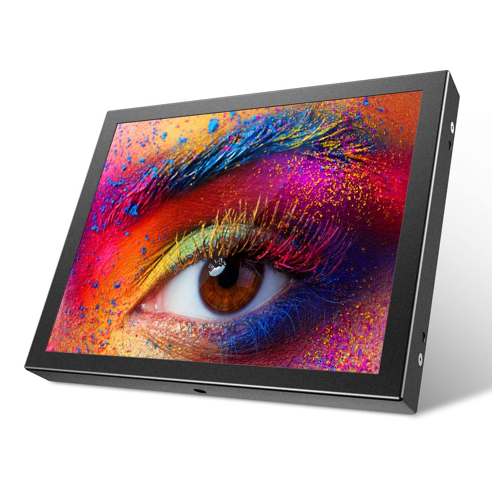 Eyoyo 8 inch Small Mini Monitor 1024x768 Resolution Car Rear View TFT LCD Screen Display with HDMI/VGA/AV Video Input for PC DVD DVR CCD 140 Wide Angle Metal Housing