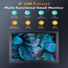 Eyoyo 8 inch Small Mini Monitor 1024x768 Resolution Car Rear View TFT LCD Screen Display with HDMI/VGA/AV Video Input for PC DVD DVR CCD 140 Wide Angle Metal Housing view 2