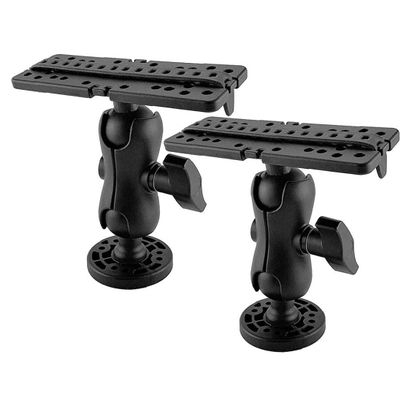 2pcs Electronic Fish Finder Mount Universal 360 Degree Swivel Marine Fishfinder GPS Plate Rotating Boat Fish Stand Base
