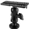 2pcs Electronic Fish Finder Mount Universal 360 Degree Swivel Marine Fishfinder GPS Plate Rotating Boat Fish Stand Base view 4