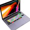 XSKN Illustrator English Silicone Shortcuts Keyboard Cover Skin for Touch Bar Models 2019 MacBook Pro 16 inch A2141 2020 MacBook Pro 13.3 inch A2251 A2289 A2338 M1 Keyboard US & EU Common Version view 2