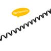 Seefeful Telephone Handset Cord, 8Ft Uncoiled / 1.4Ft Coiled Landline Phone Handset Cable 4P4C Telephone Accessory Black (5 Pack) view 3
