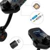 Bluetooth Car FM Transmitter, Wireless Audio Adapter Receiver with QC3.0 and Smart 2.4A Dual USB Ports Supports AUX Input/Output, TF Card Mp3 Player view 2