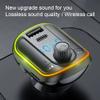 Bluetooth FM Transmitter, Wireless Radio Adapter Hands-Free Car Kit with PD 3.0 USB C Fast Charger, Color Light Support U Disk/TF Card view 2
