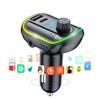 Bluetooth FM Transmitter, Wireless Radio Adapter Hands-Free Car Kit with PD 3.0 USB C Fast Charger, Color Light Support U Disk/TF Card view 3