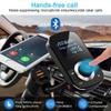 Bluetooth Car Adapter Transmitter FM Audio Receiver, BT 5.0 &QC 3.0 Wireless FM Transmitter with LED Backlit Hands-Free Calling 2 USB Ports Hi-Fi Music view 2
