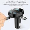 Bluetooth FM Transmitter, Wireless Radio Adapter Hands-Free Car Kit with USB-C PD 18W and Smart 3.1A Dual USB Ports Support TF Card & USB Disk view 3