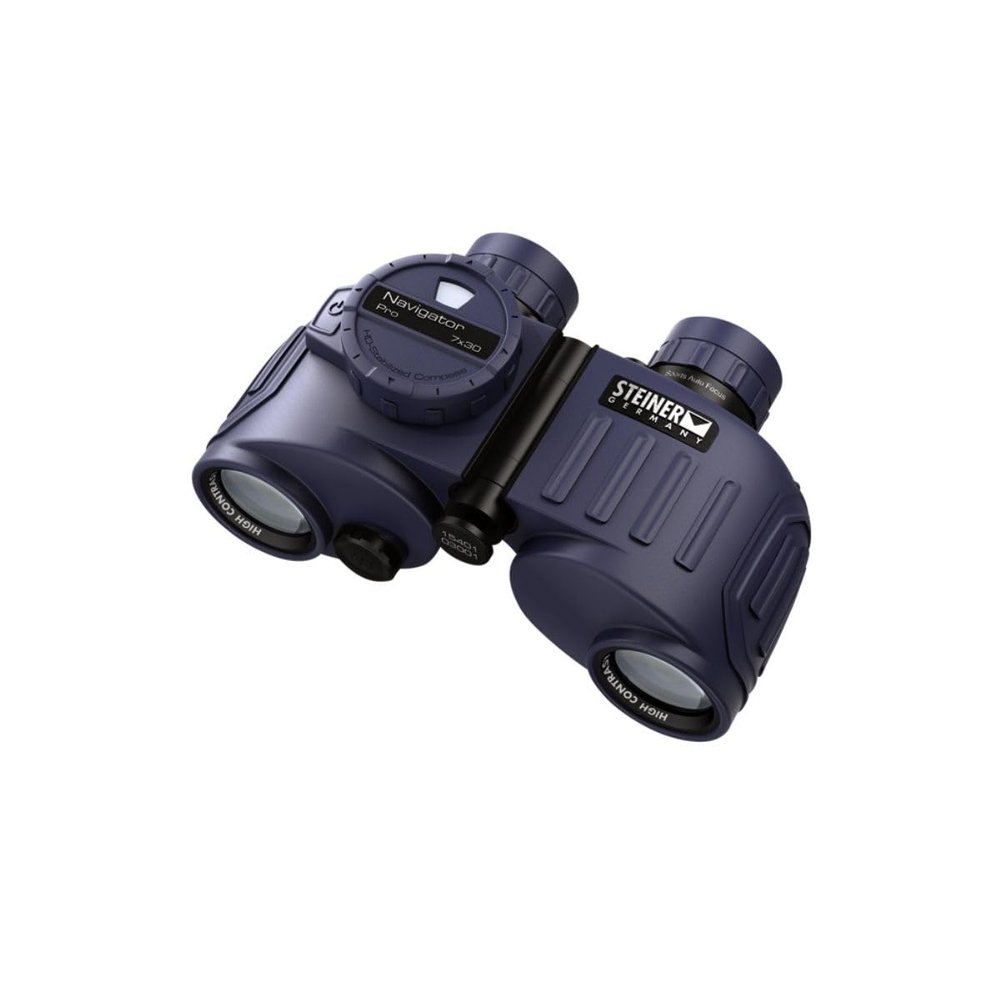 Steiner 7x30 Navigator Marine Binoculars with Open Bridge Design and Sports Auto-Focus, with Compass