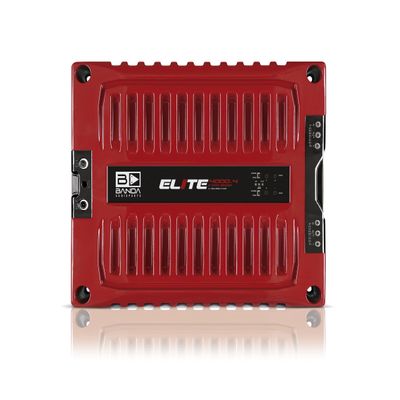 4-Ch. Vehicle Audio Bass Amplifier - 1000 Watts High-Powered Mono Bass Amplifier w/Subsonic Filter & Low Pass Filter Stable at 1 ohm, LED Indicators, Sound Specialization, Red - Banda 4000.41OHMRED