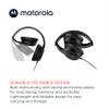 Motorola Sound Moto XT120 Over Ear Headphones Wired with Microphone, in-Line Command Control for Calls - Foldable Wired Headphones with Adjustable Cushioned Headband, Dynamic Bass, 3.5mm Jack - Black view 3