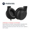 Motorola Sound Moto XT120 Over Ear Headphones Wired with Microphone, in-Line Command Control for Calls - Foldable Wired Headphones with Adjustable Cushioned Headband, Dynamic Bass, 3.5mm Jack - Black view 4