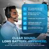 Naztech Trucker Bluetooth Headset with Microphone - Wireless Headset with Mic and Noise Canceling Technology, Adjustable Headband, for Truck Drivers, Home Office, Work and Driving view 3