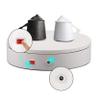 KUYUEOR Electric Rotating Turntable for Photography,360 Degree Motorized Rotating Stand Display Table for Live Video Jewelry,3D Models,125 Inch Load 35kg-White 32cm view 4