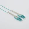 ACCL 1m Uniboot LC/UPC-LC/UPC OM3 Multimode Duplex Aqua Fiber Optic Patch Cable with Pull Push, 2 Pack view 1