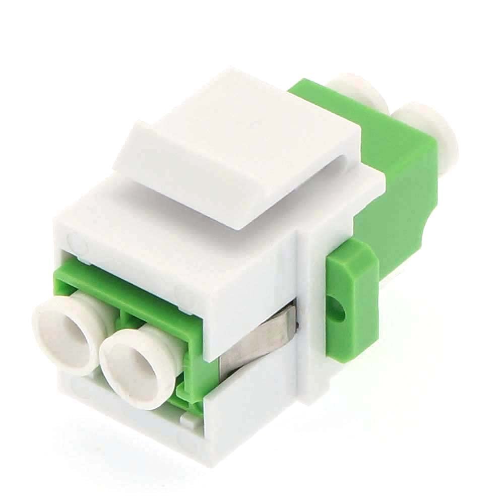ACCL Keystone Jack LC/APC Singlemode Dupplex Green, 3 Pack
