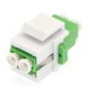 ACCL Keystone Jack LC/APC Singlemode Dupplex Green, 3 Pack view 1