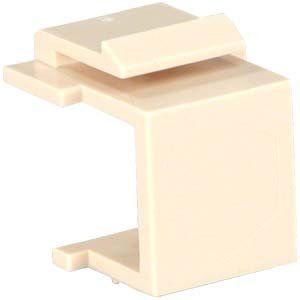 ACCL Snap-in Keystone Wallplate Blank Insert Ivory, 5 Pack