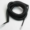 ACCL 25Ft Coiled Handset Cord, RJ22 (4P4C) Black, 2 Pack view 1