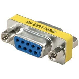 ACCL DB9 Female/Female Mini Gender Changer, 4 Pack