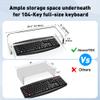 AboveTEK Premium Large Monitor Riser 20 inch & 2-Tier Acrylic Monitor Stand Computer Riser for Home Office view 4
