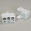 ACCL RJ11 6P4C Line Splitter, Line1/Line2/Line1+Line2, 2 Pack view 1