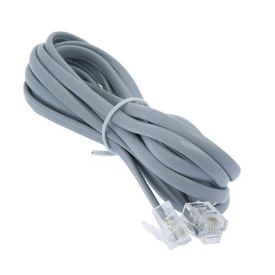 ACCL 7Ft RJ11 (4C) Modular Telephone Cable Straight, 3 Pack