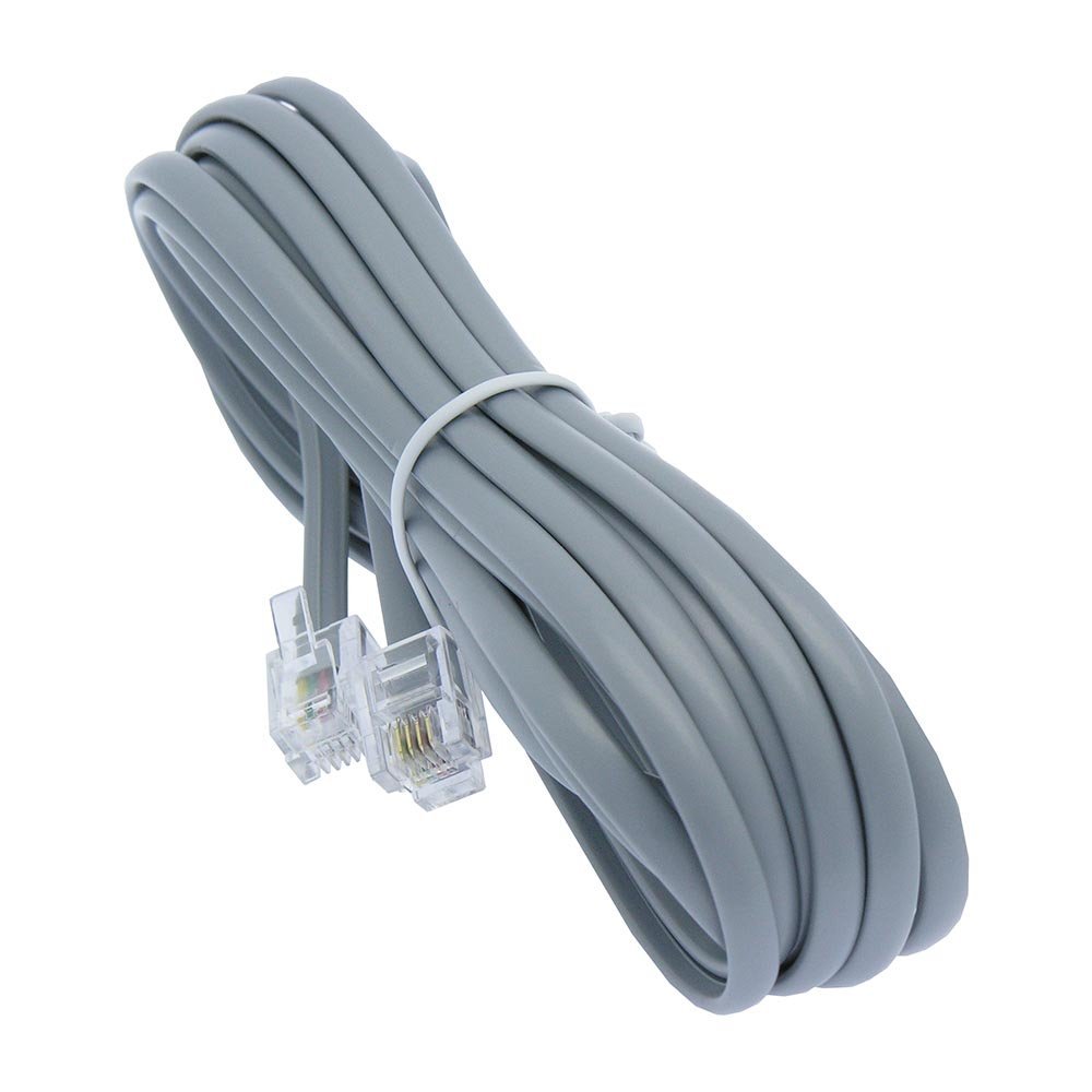 ACCL 14Ft RJ11 Modular Telephone Cable Reverse, 10 Pack