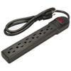 ACCL 3Ft 6-Outlet Surge Protector 14AWG/3, 15A, 90J Black, 4 Pack view 1